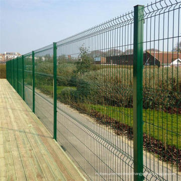 3D Curved Welded Wire Fence Panel powder coating in European style Metal fence